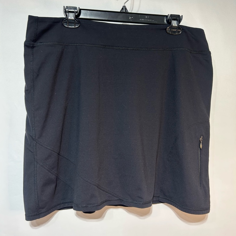 Tuff Athletics Black Active Skort with Pocket